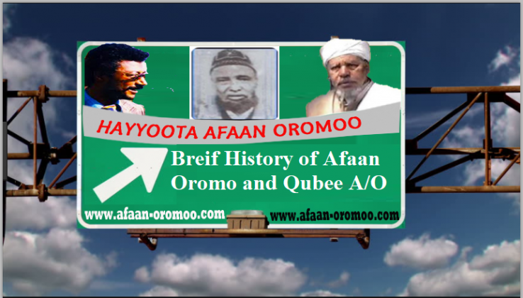 Brief History Of Afaan Oromoo And Qubee Afaan Oromoo - Afaan Oromoo ...